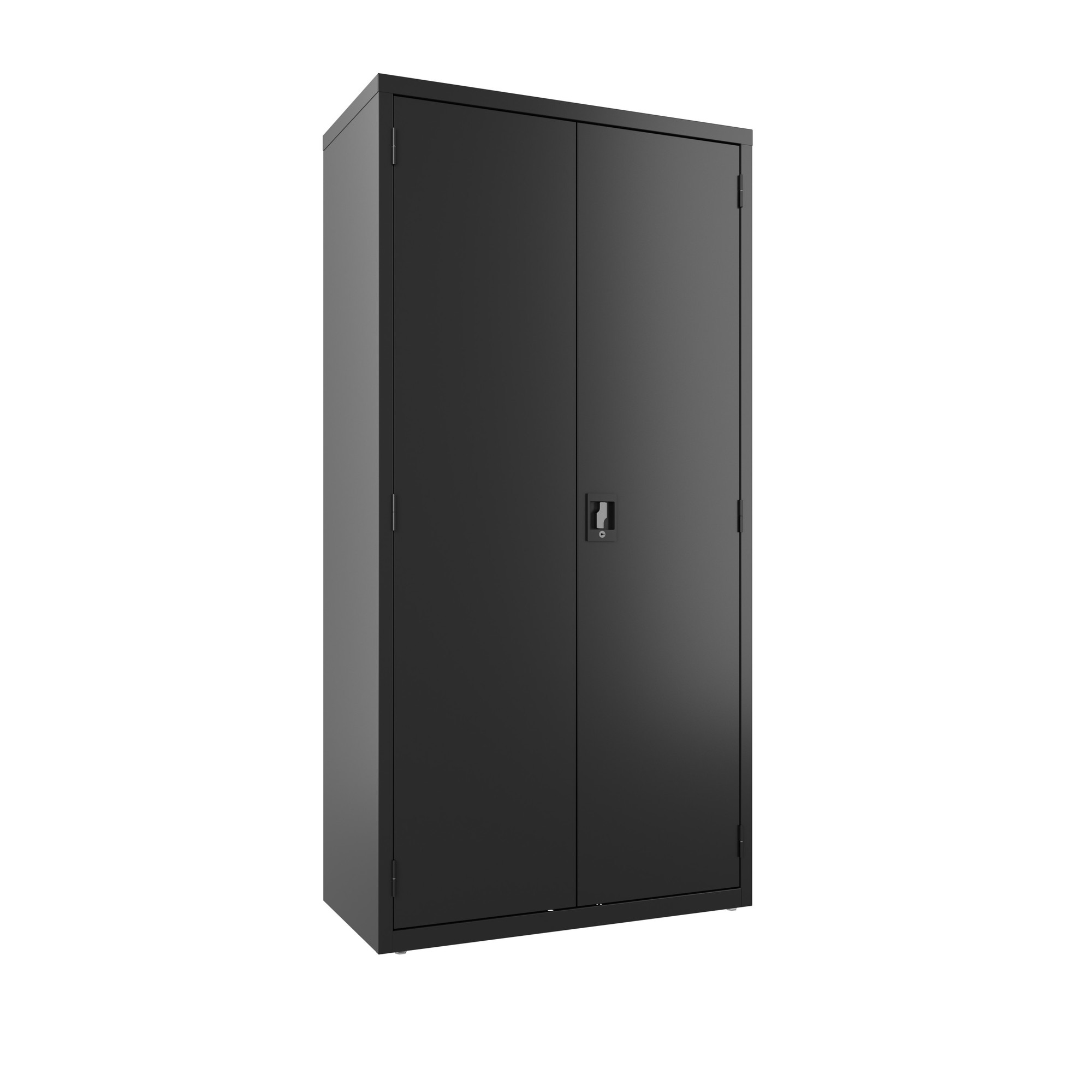 Hirsh Industries, Janitorial Cabinet, Height 72 in, Width 36 in, Color Black, Model# 24033
